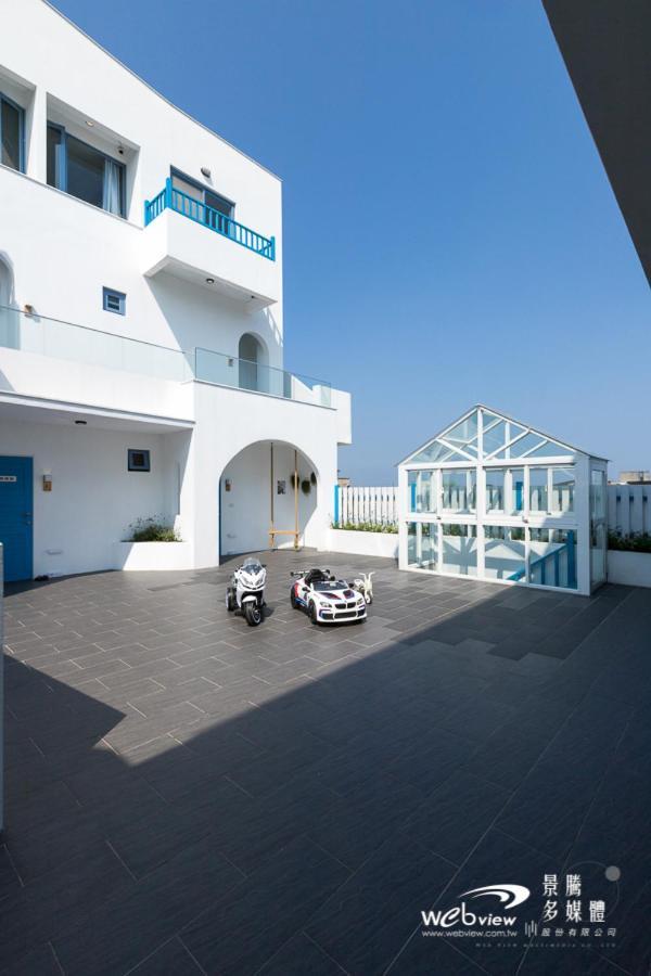 Blue White Apartment Wujie Bagian luar foto