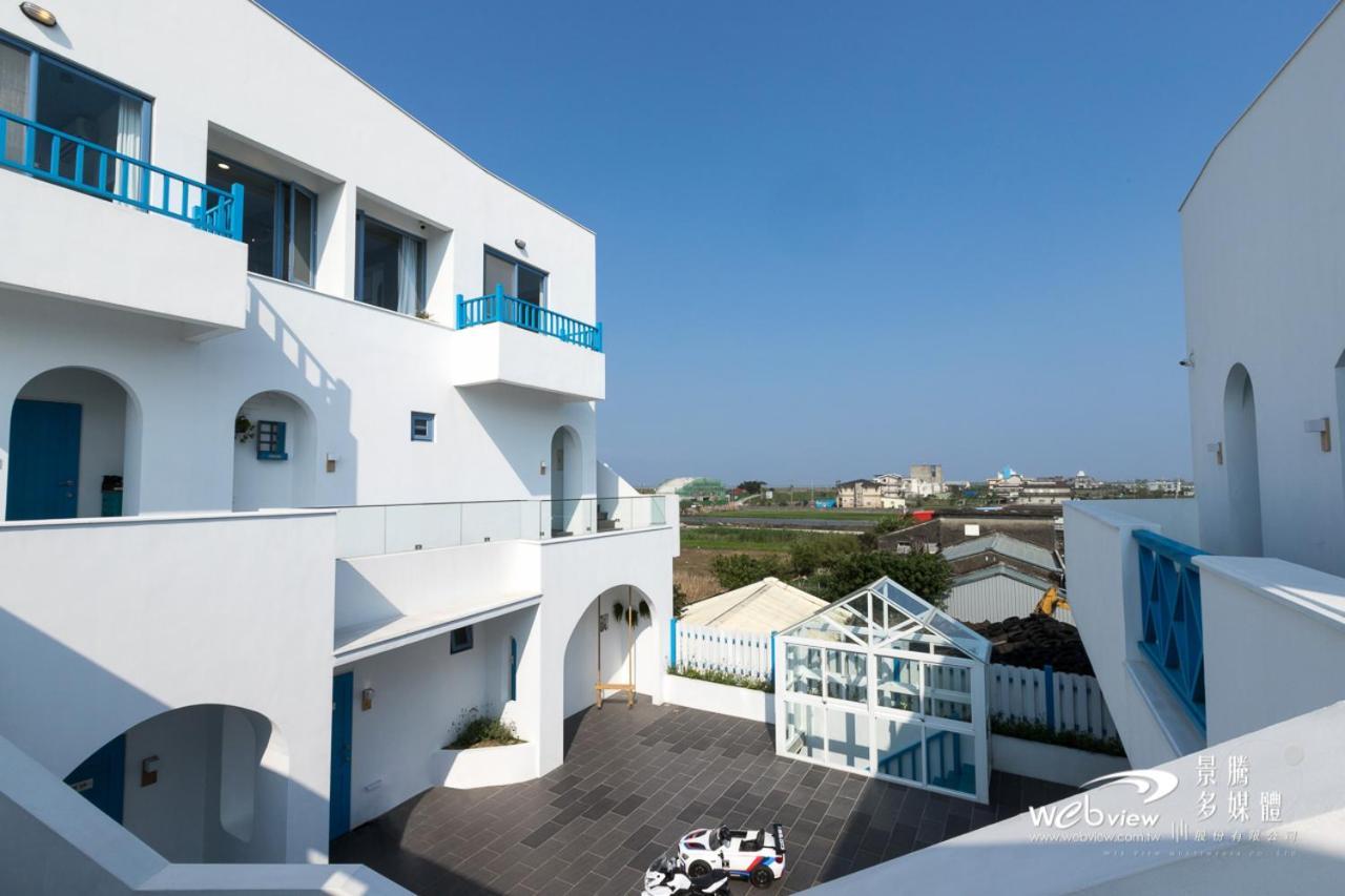 Blue White Apartment Wujie Bagian luar foto
