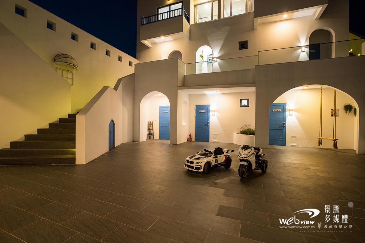 Blue White Apartment Wujie Bagian luar foto