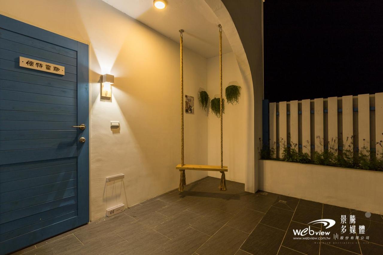 Blue White Apartment Wujie Bagian luar foto