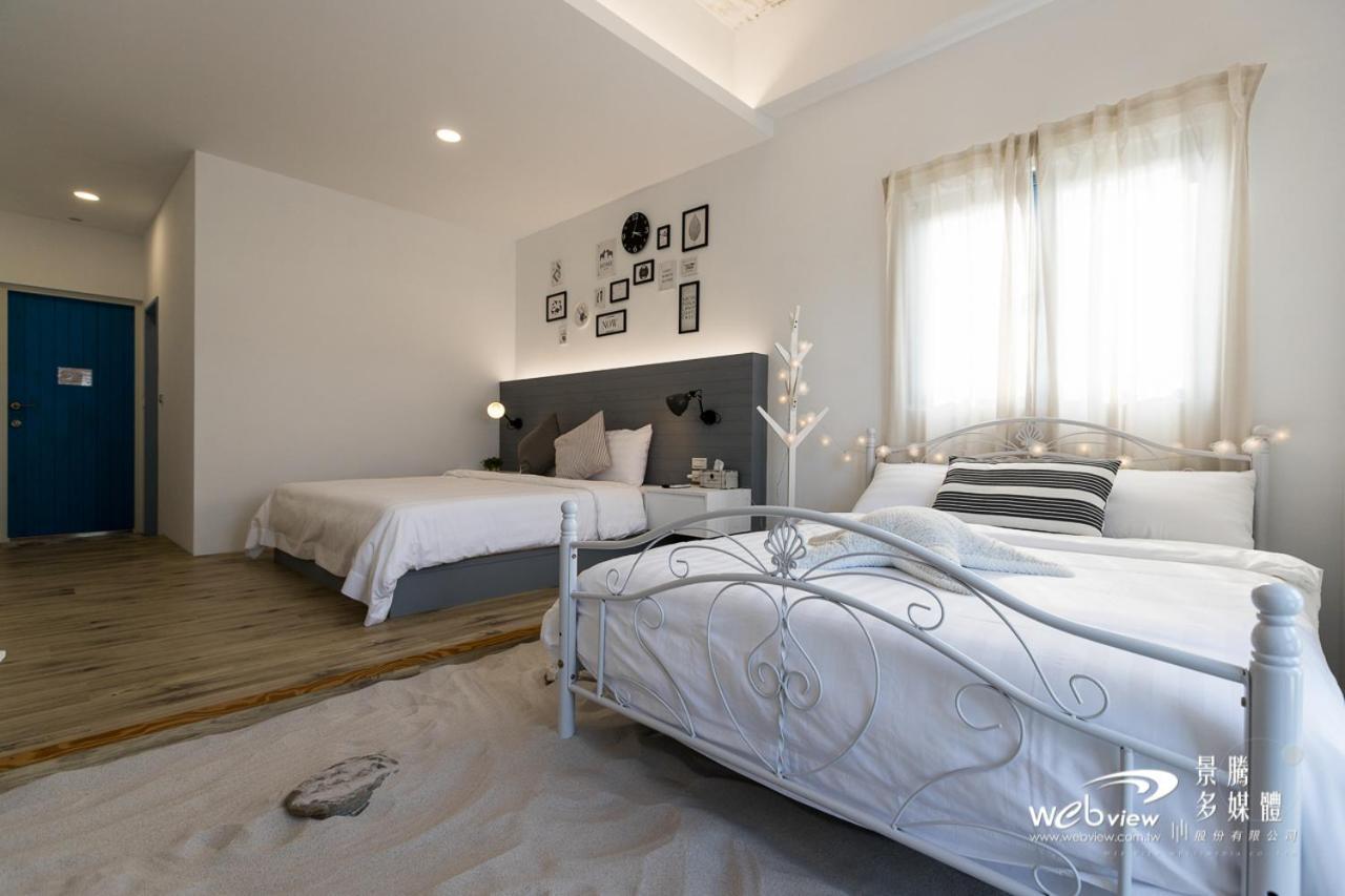 Blue White Apartment Wujie Bagian luar foto