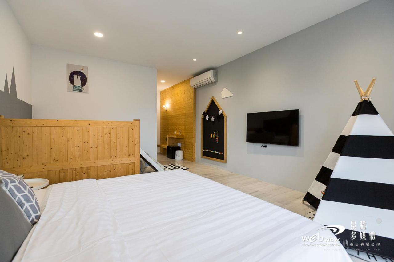 Blue White Apartment Wujie Bagian luar foto