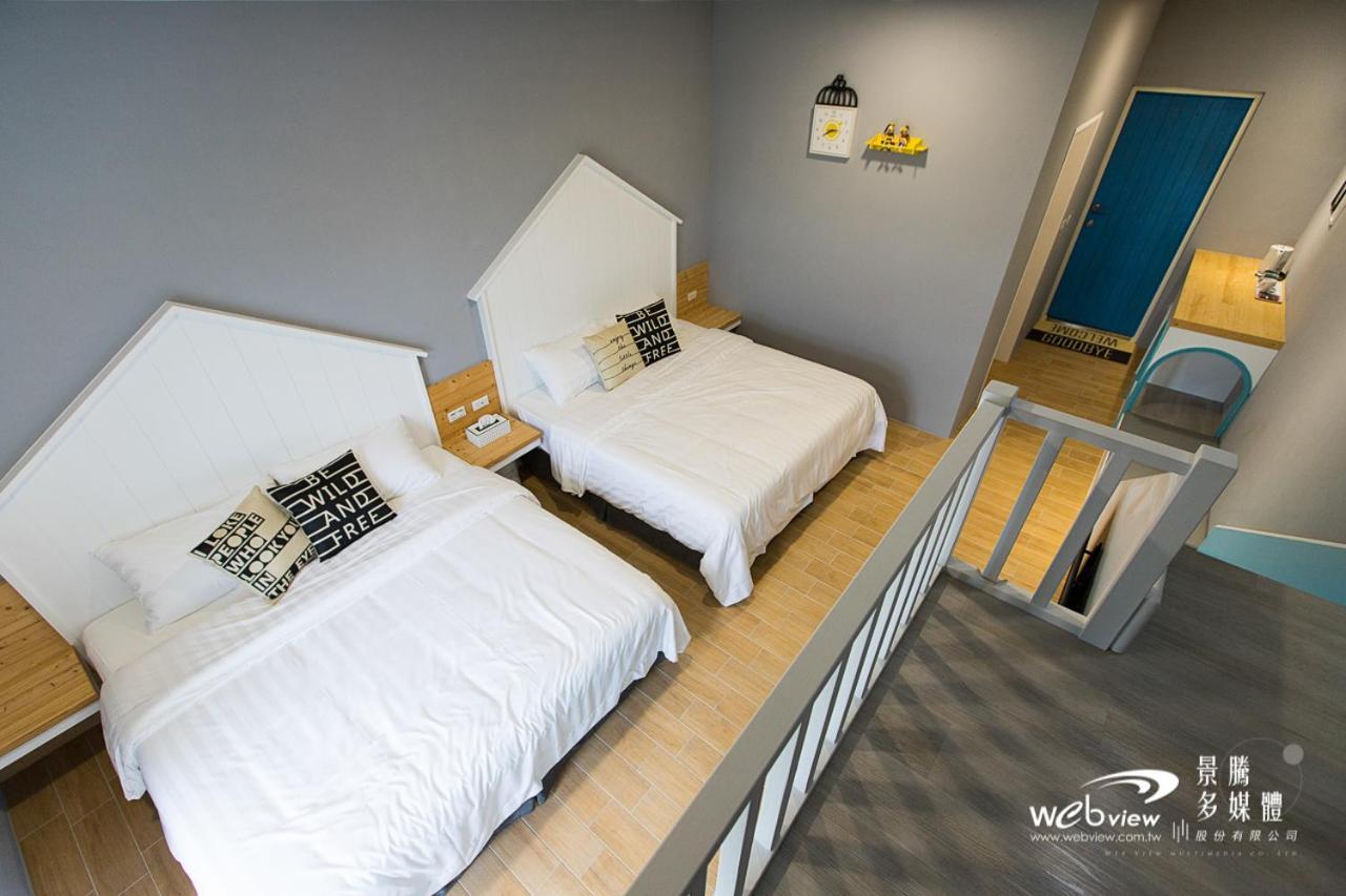 Blue White Apartment Wujie Bagian luar foto