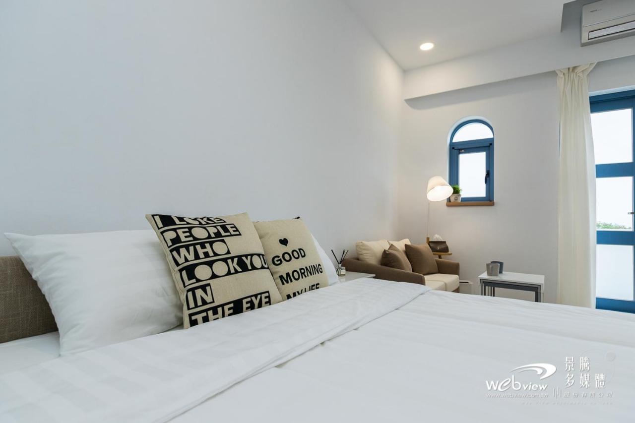 Blue White Apartment Wujie Bagian luar foto