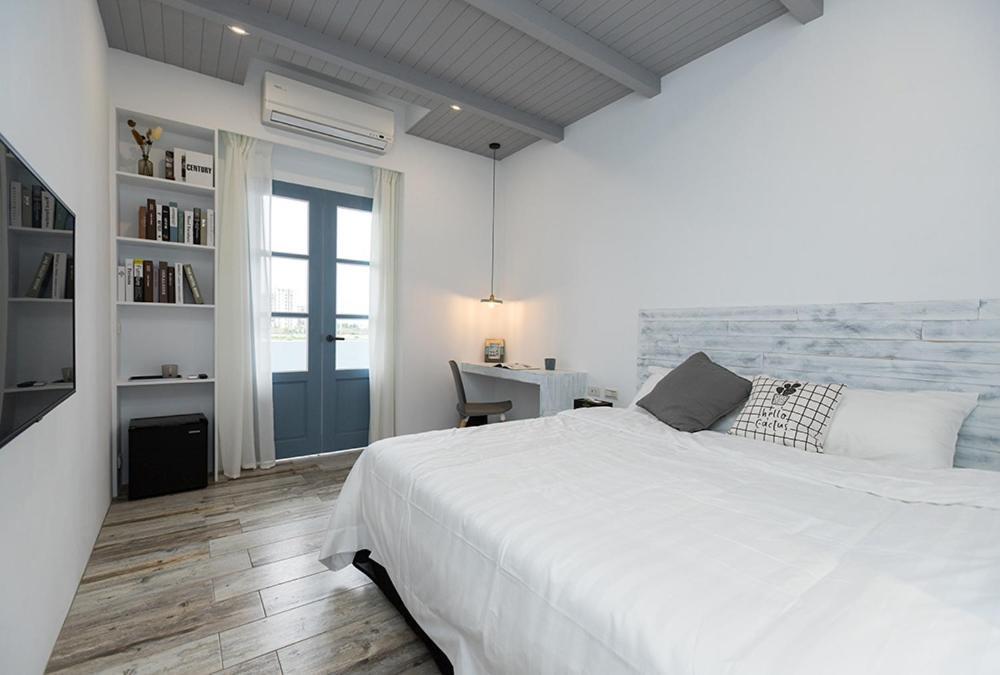 Blue White Apartment Wujie Bagian luar foto