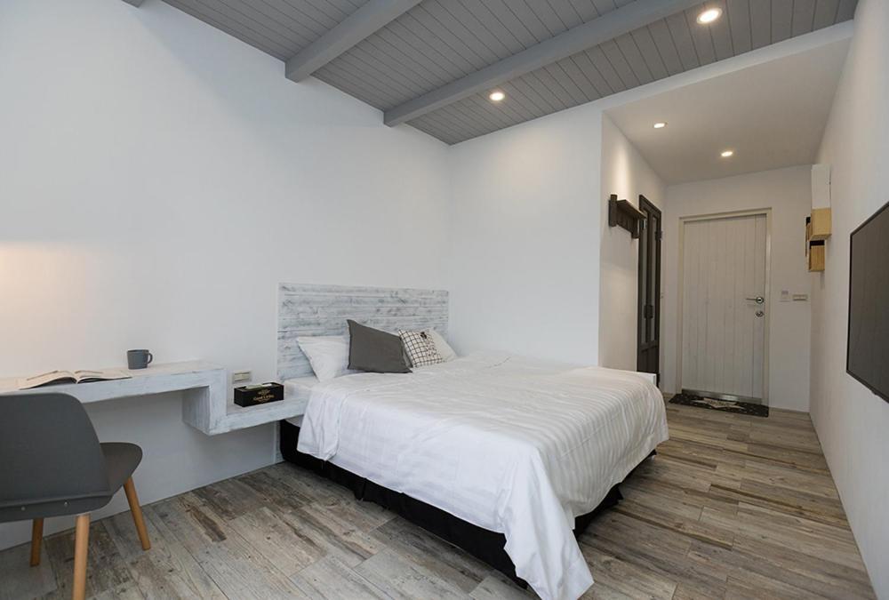 Blue White Apartment Wujie Bagian luar foto