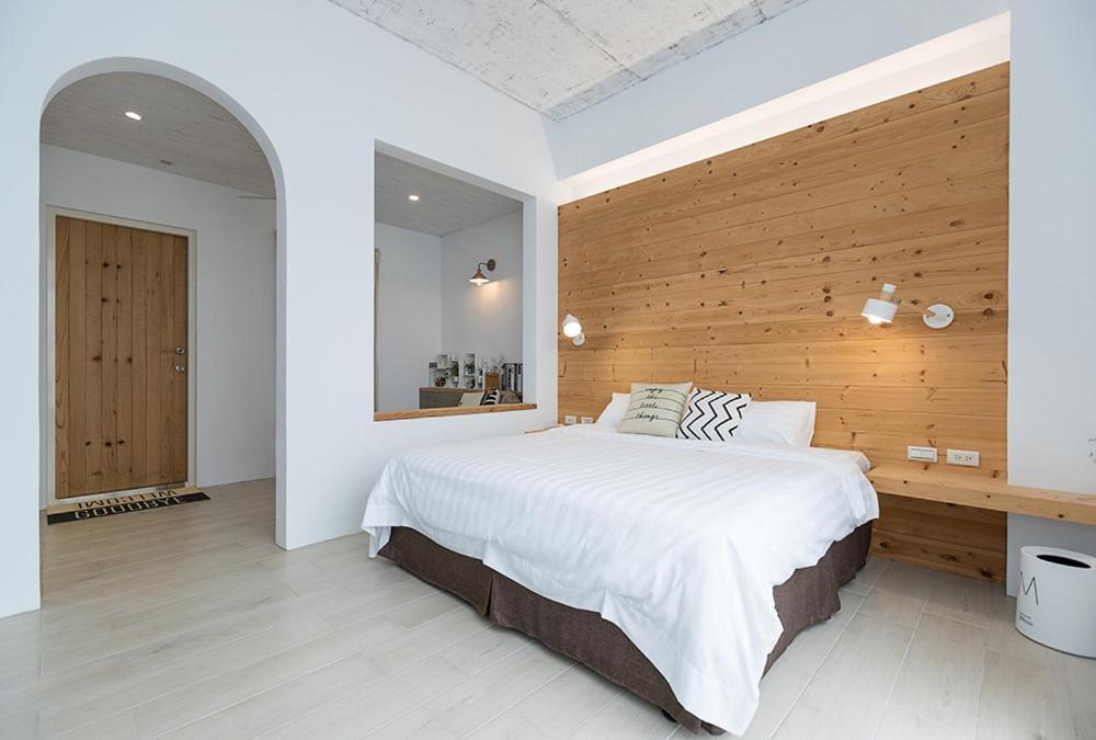 Blue White Apartment Wujie Bagian luar foto