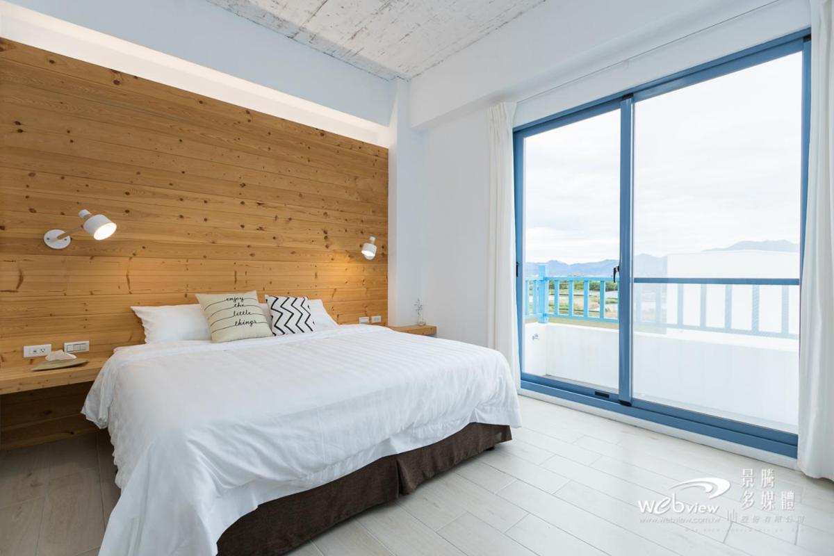 Blue White Apartment Wujie Bagian luar foto
